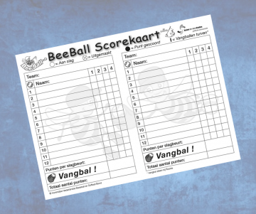 Beeball scorekaarten